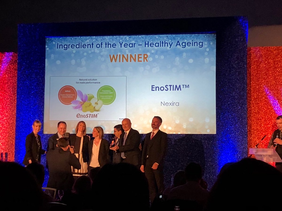 EnoSTIM™ đạt giải thưởng uy tín “Thành phần của năm” tại Triển lãm thành tựu y khoa thế giới Nutraingredients Awards 2019.